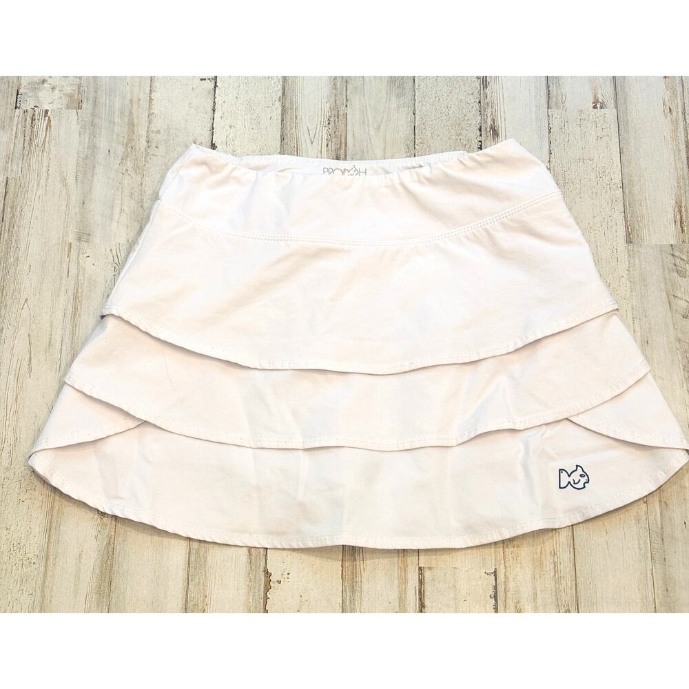 Prodoh Girls Starboard Swing Skort in White sz M 10/12 EUC